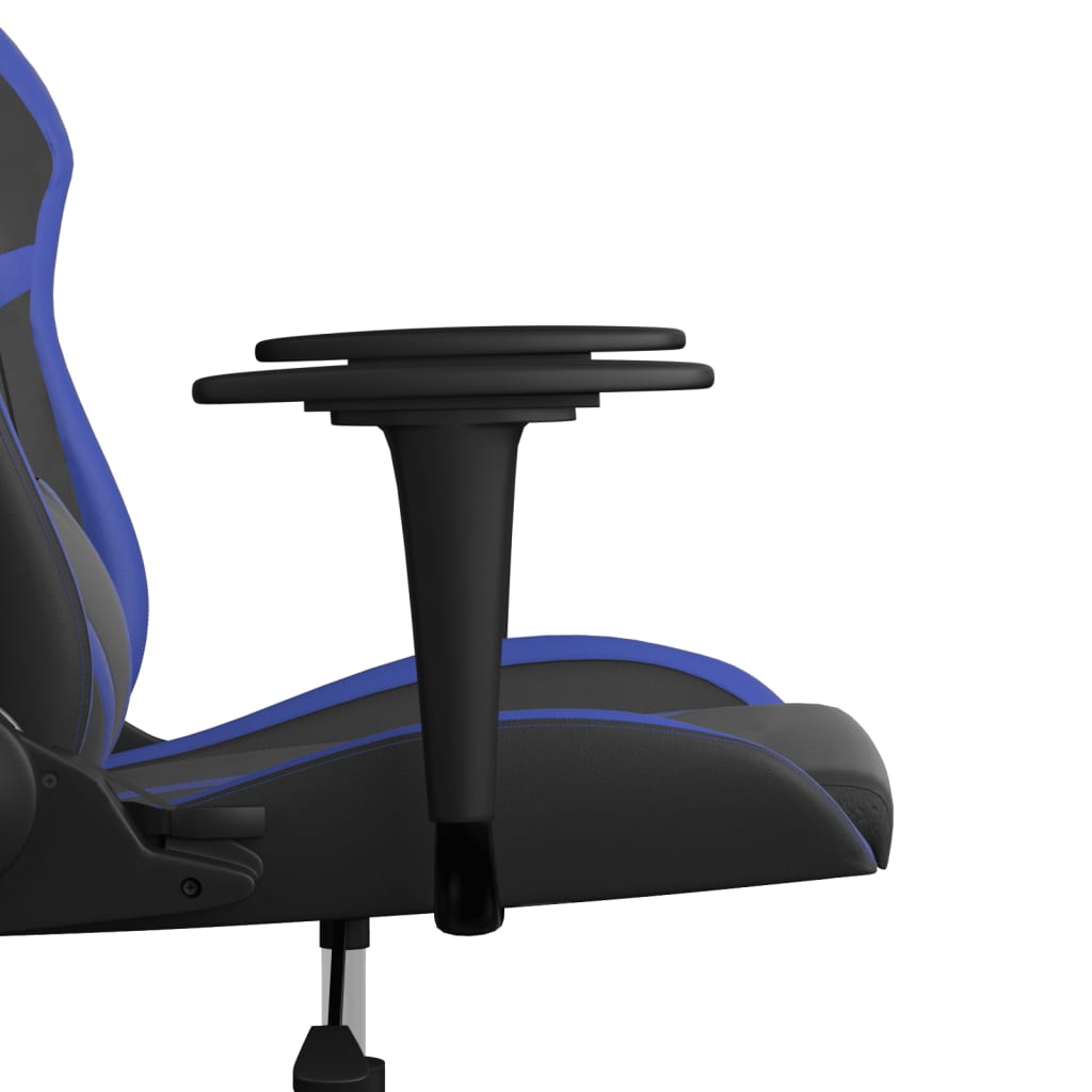 vidaXL Masažna igraća stolica crno-plava od umjetne kože