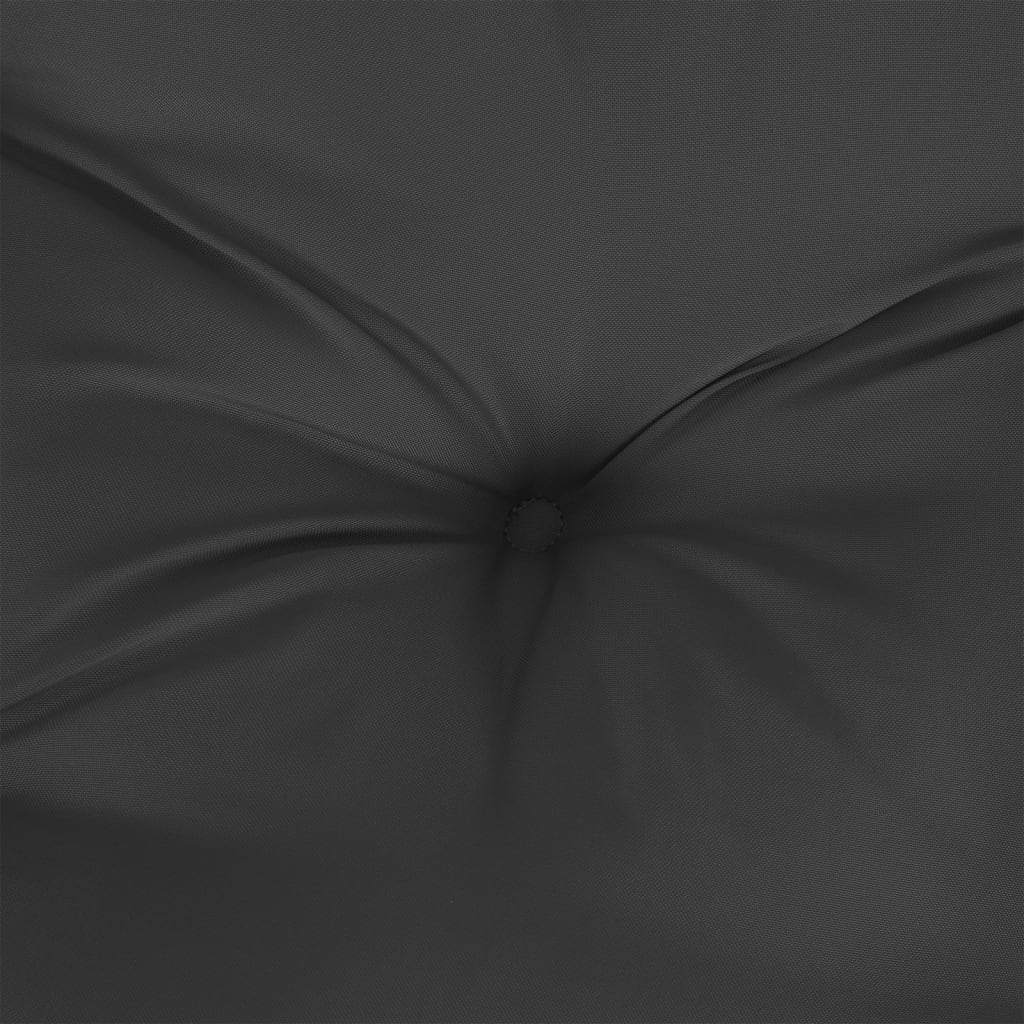 vidaXL Jastuk za palete crni 50 x 40 x 12 cm od tkanine