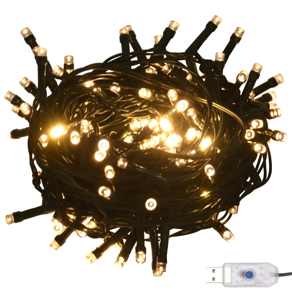 vidaXL 120-dijelni set božićnih kuglica s vrhom 300 LED rozo zlato
