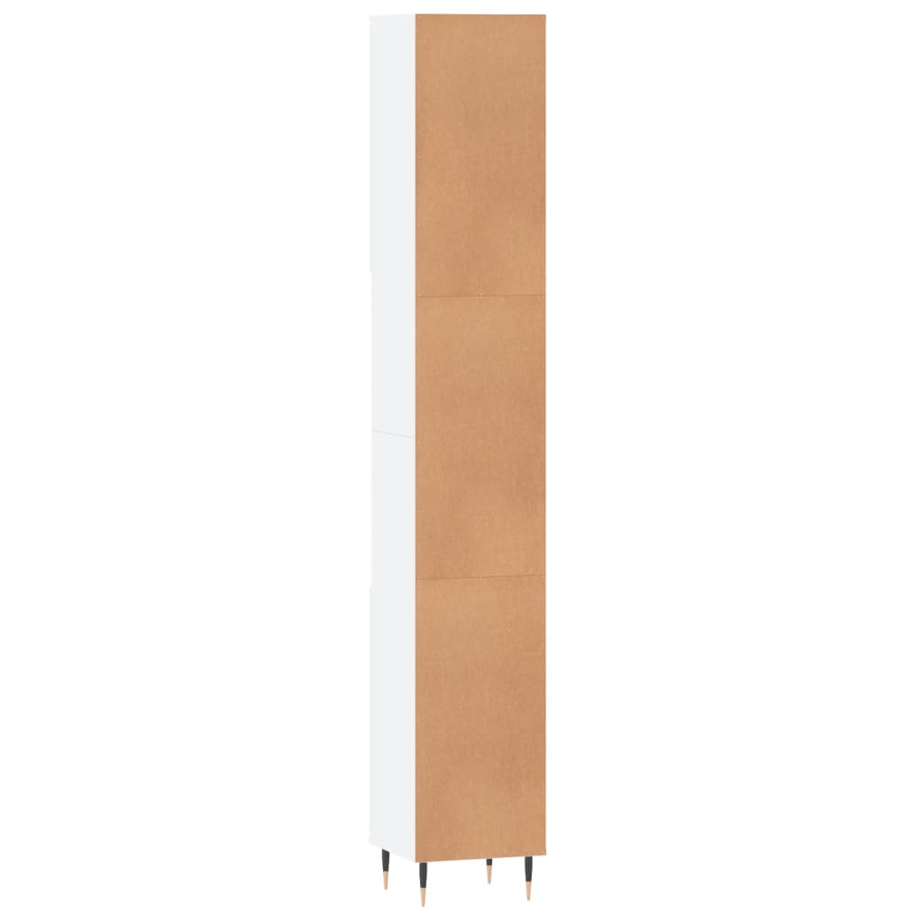 vidaXL Kupaonski ormarić bijeli 30 x 30 x 190 cm od konstruiranog drva