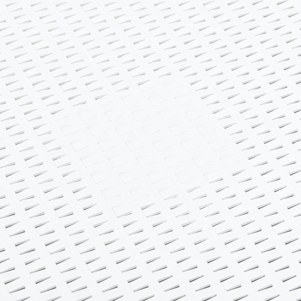 vidaXL Bočni stol bijeli 54 x 54 x 36,5 cm plastični