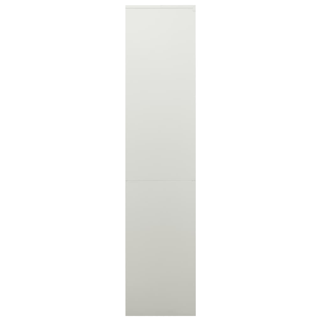 vidaXL Uredski ormarić svjetlosivi 90 x 40 x 180 cm čelični