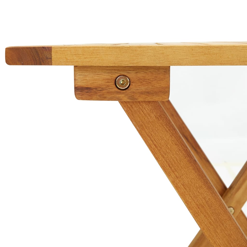 vidaXL Bistro stol 46 x 46 x 47 cm masivno bagremovo drvo