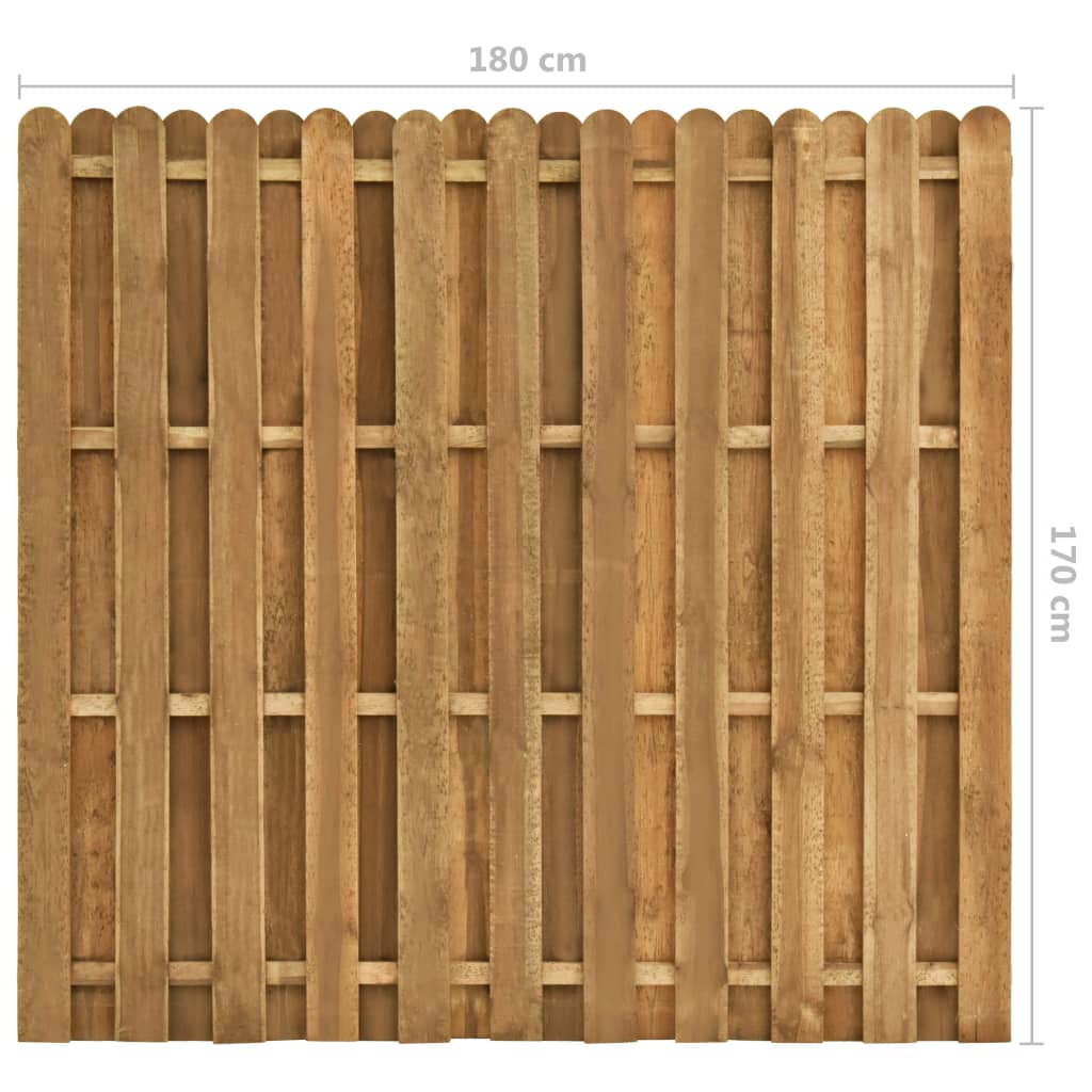 vidaXL Panel za ogradu od borovine 180 x 170 cm