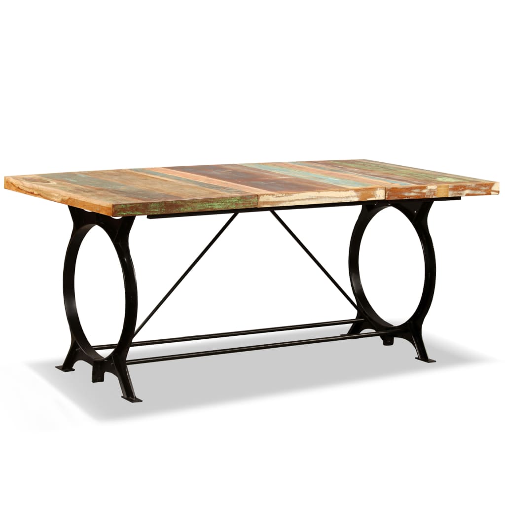vidaXL Blagovaonski stol od masivnog obnovljenog drva 180 cm