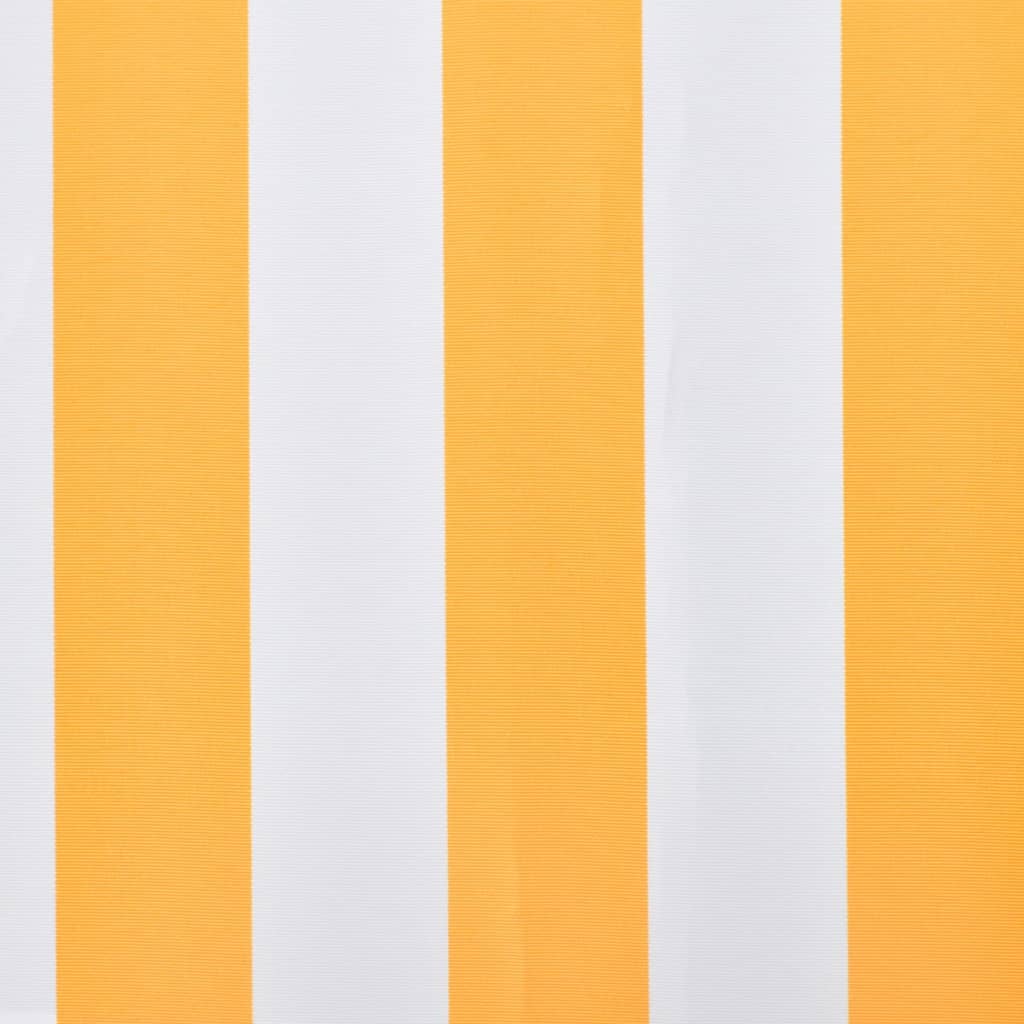 vidaXL Platno za tendu narančasto-bijelo 350 x 250 cm