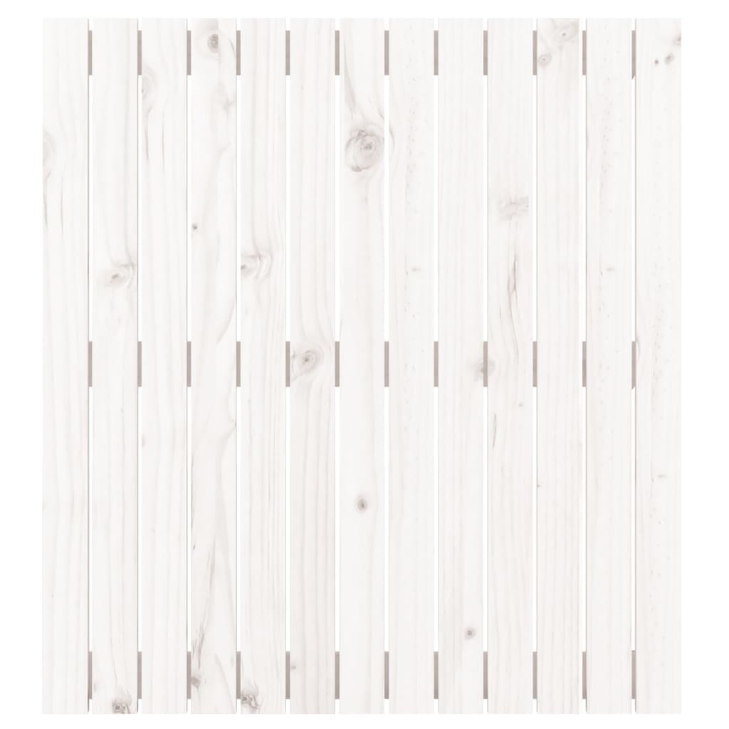 vidaXL Zidno uzglavlje bijelo 82,5x3x90 cm od masivne borovine