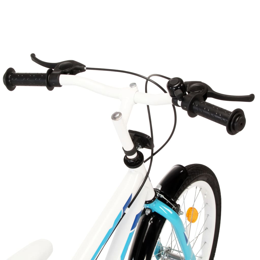 vidaXL Dječji bicikl 18 inča plavo-bijeli