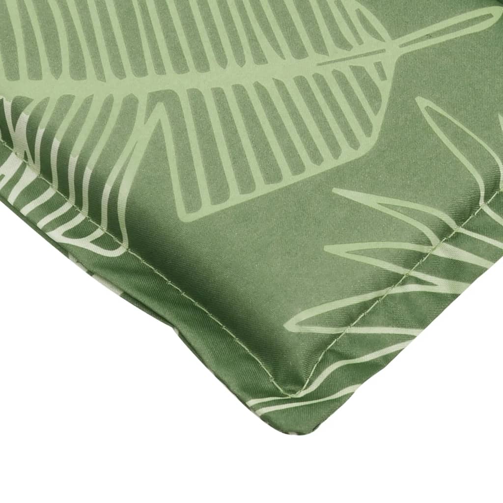 vidaXL Jastuk za ležaljku s uzorkom lišća od tkanine Oxford