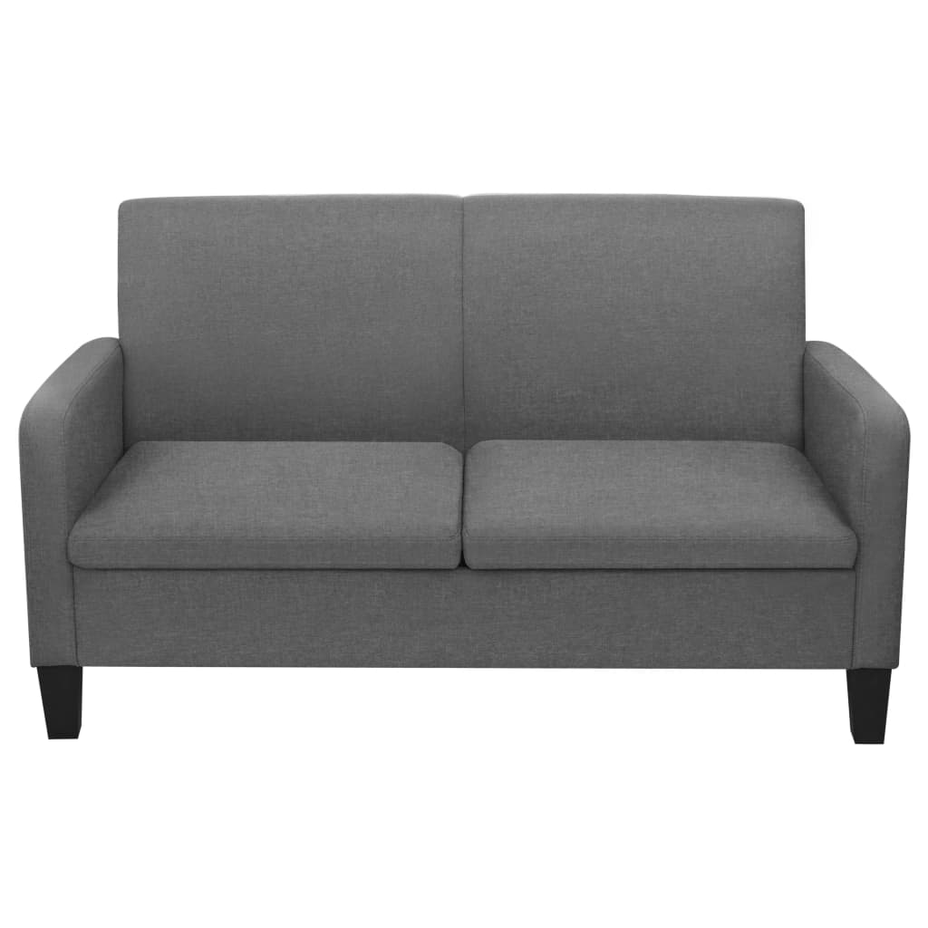 vidaXL 2-dijelni set sofa od tkanina tamnosivi