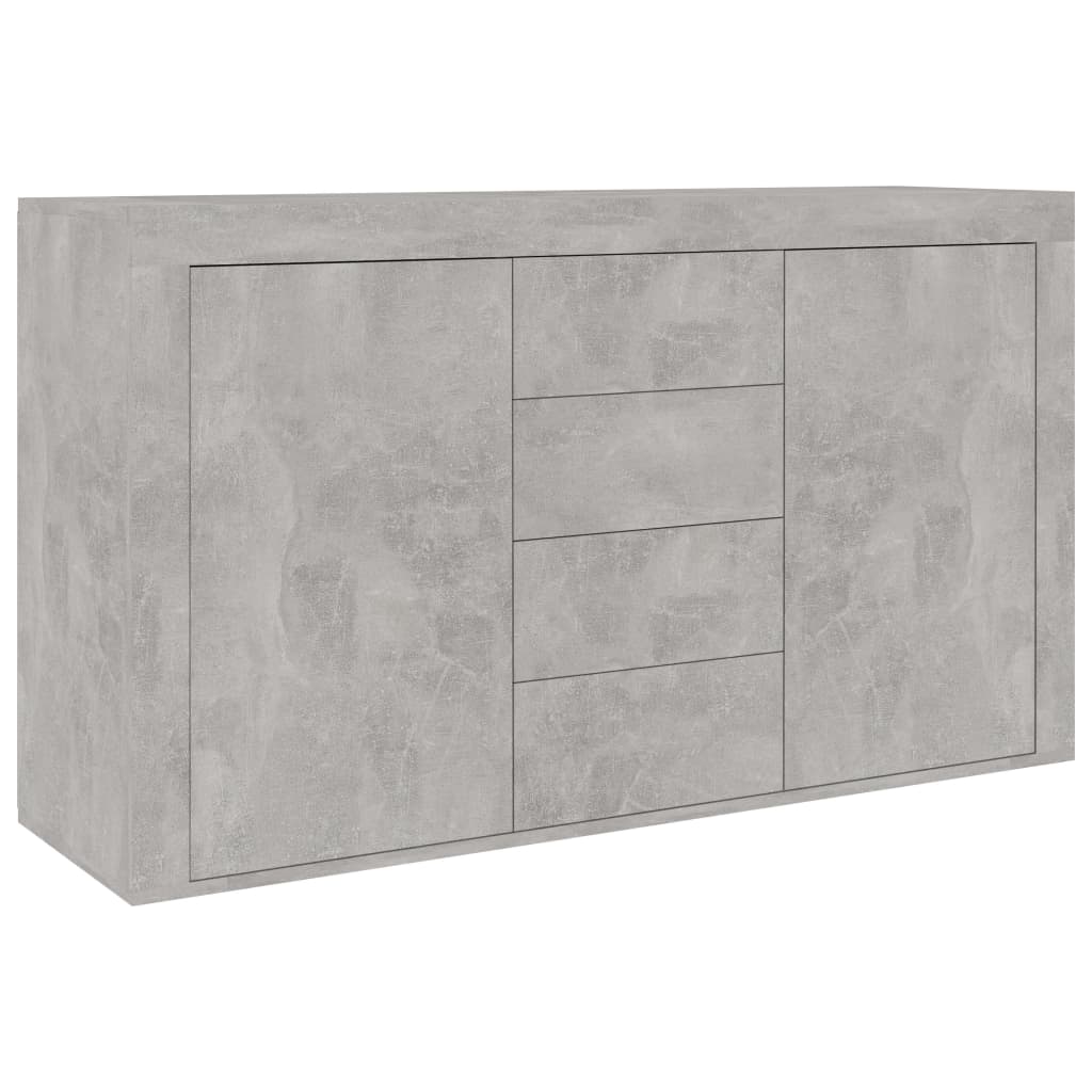 vidaXL Komoda siva boja betona 120 x 36 x 69 cm od konstruiranog drva