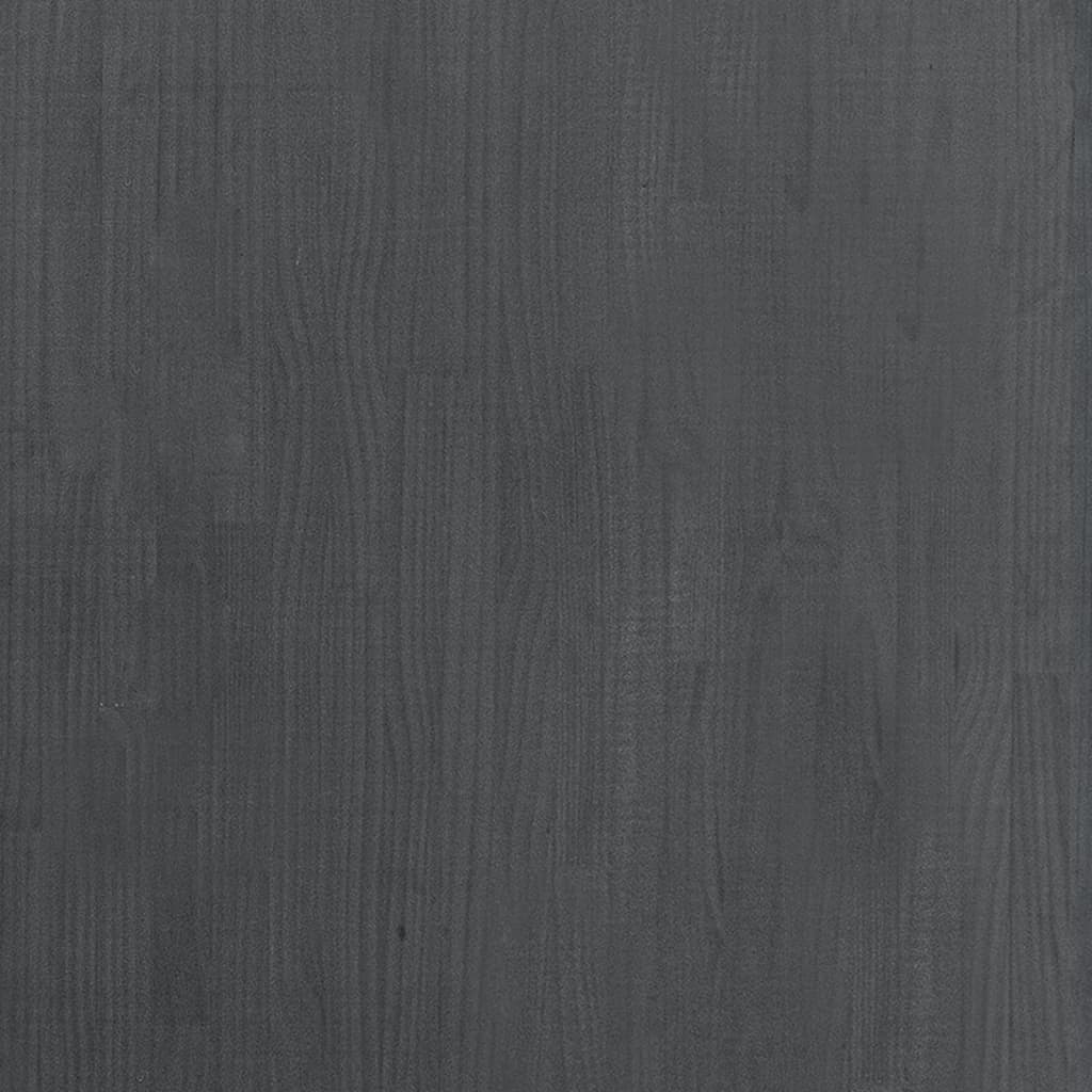 vidaXL Visoki ormarić sivi 80 x 30 x 210 cm od masivne borovine