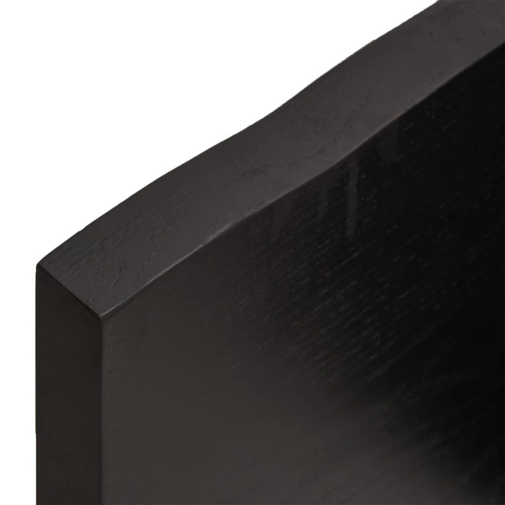 vidaXL Kupaonska radna ploča tamnosmeđa 220x50x(2-4) cm tretirano drvo