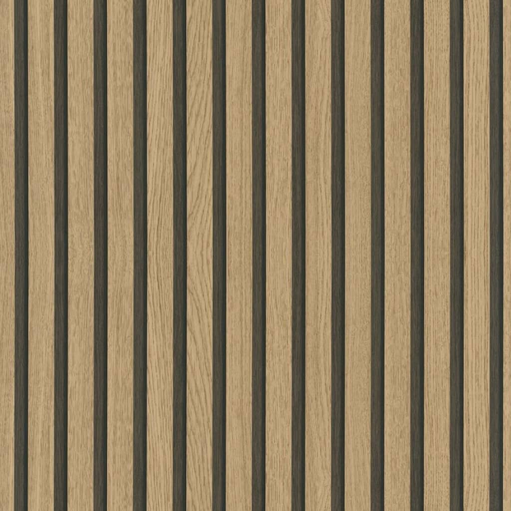 Noordwand zidna tapeta Botanica Wooden Slats smeđa i boja hrasta