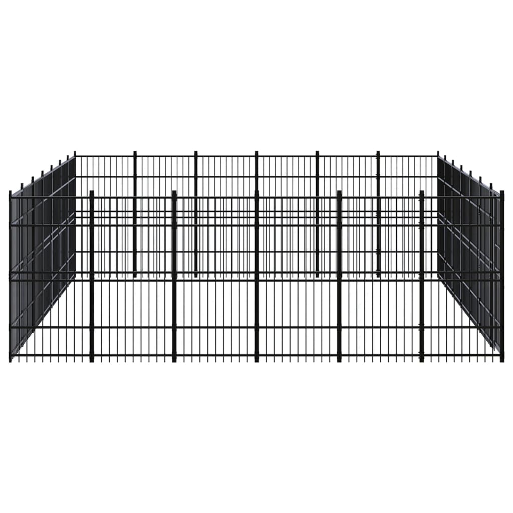 vidaXL Vanjski kavez za pse čelični 38,71 m²
