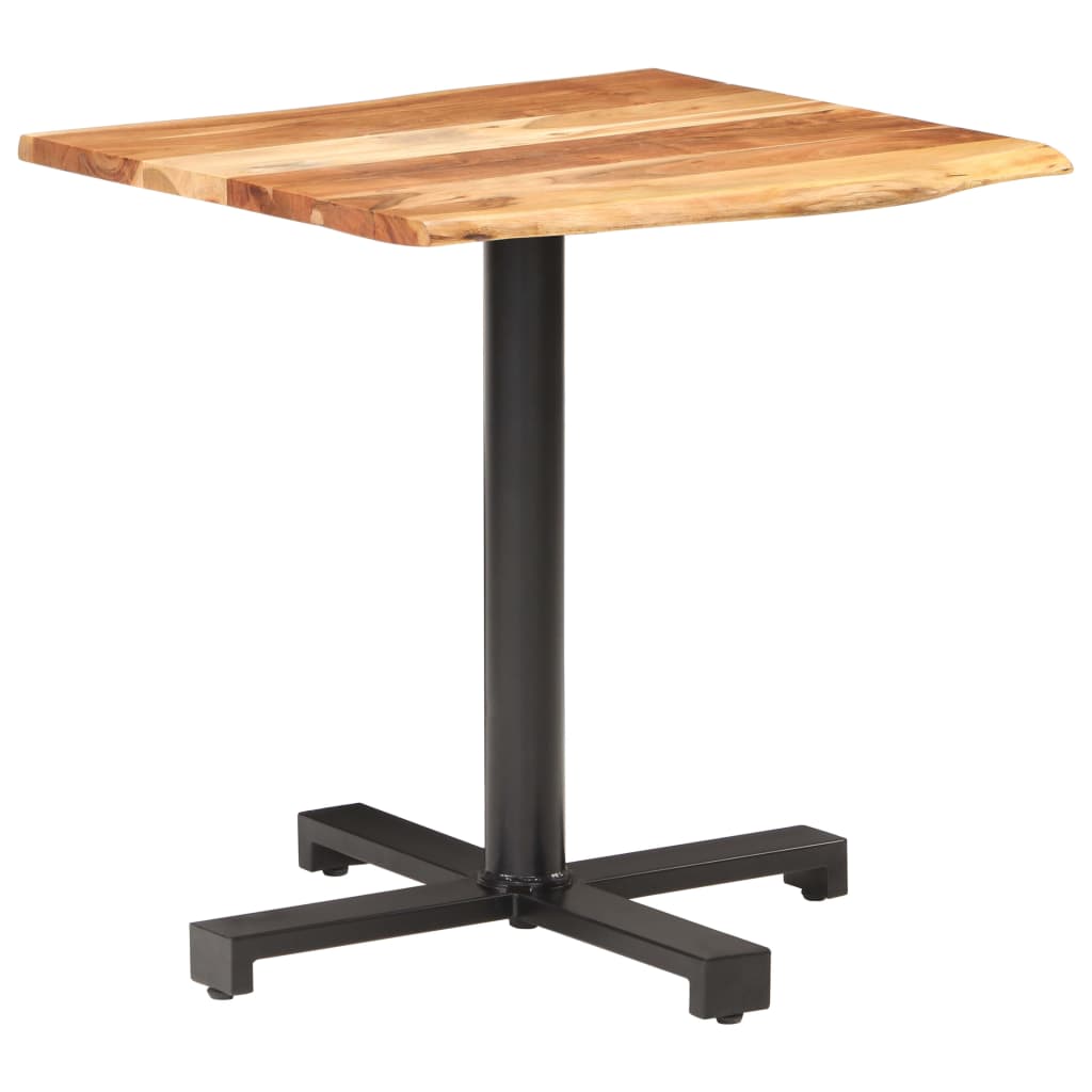 vidaXL Bistro stol sa živim rubovima 70x70x75 cm masivno drvo bagrema