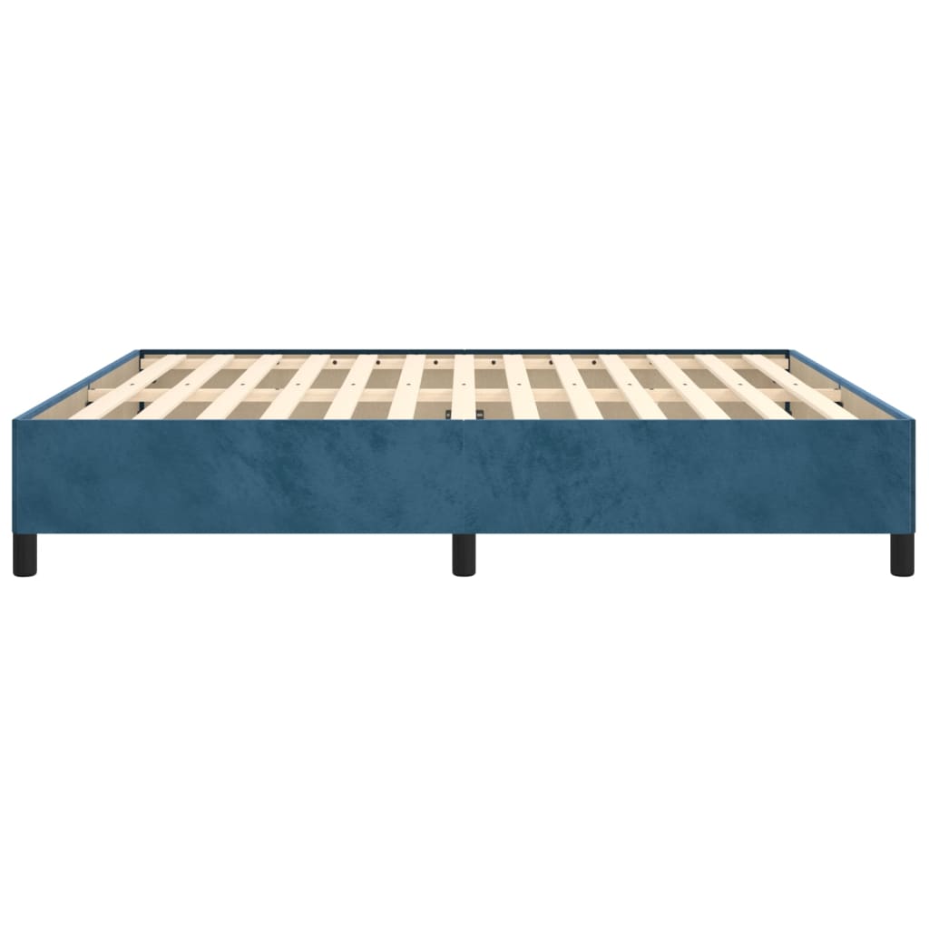 vidaXL Okvir za krevet tamnoplavi 160x200 cm baršunasti