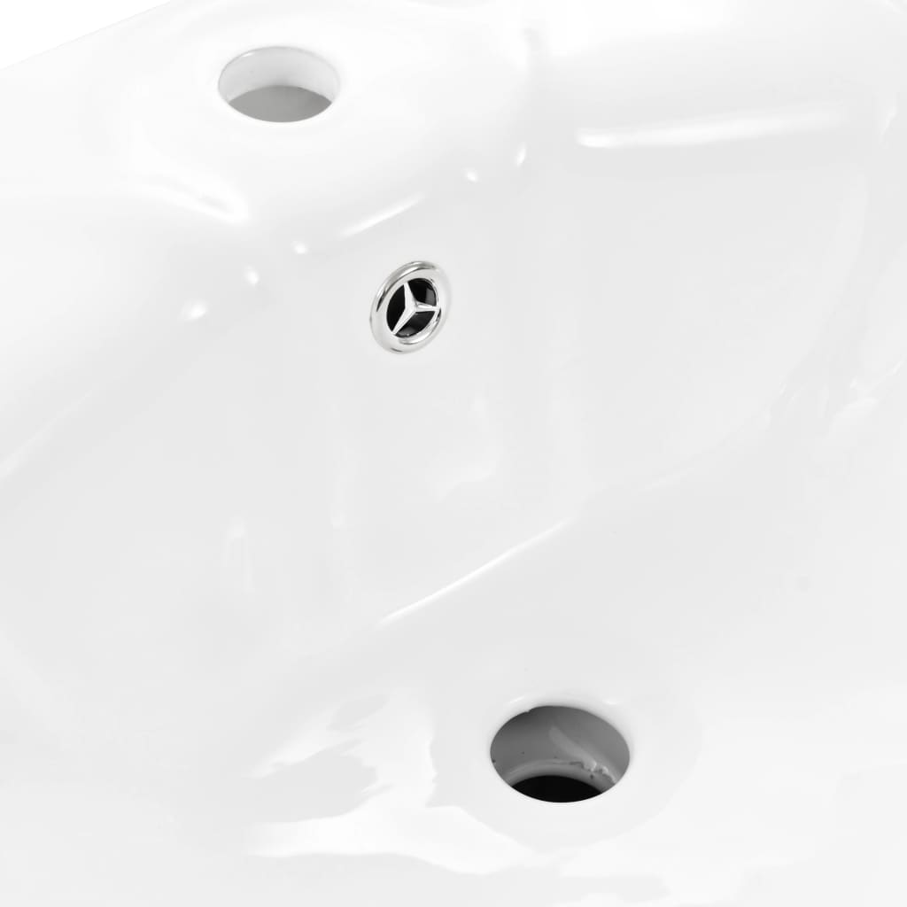 vidaXL Samostojeći umivaonik keramički bijeli 580 x 510 x 200 mm