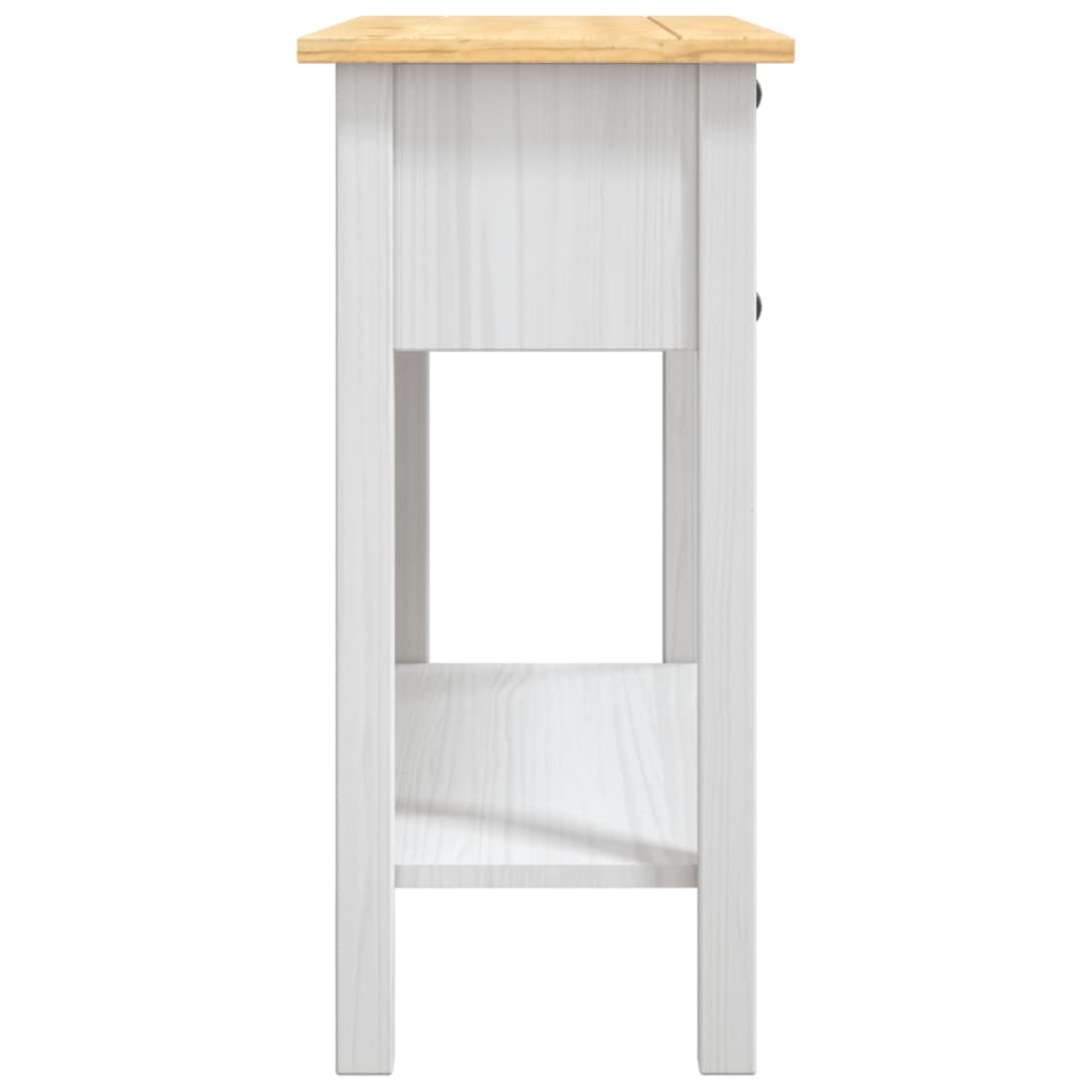 vidaXL Konzolni stol borovina meksički stil Corona bijeli 90x34,5x73cm