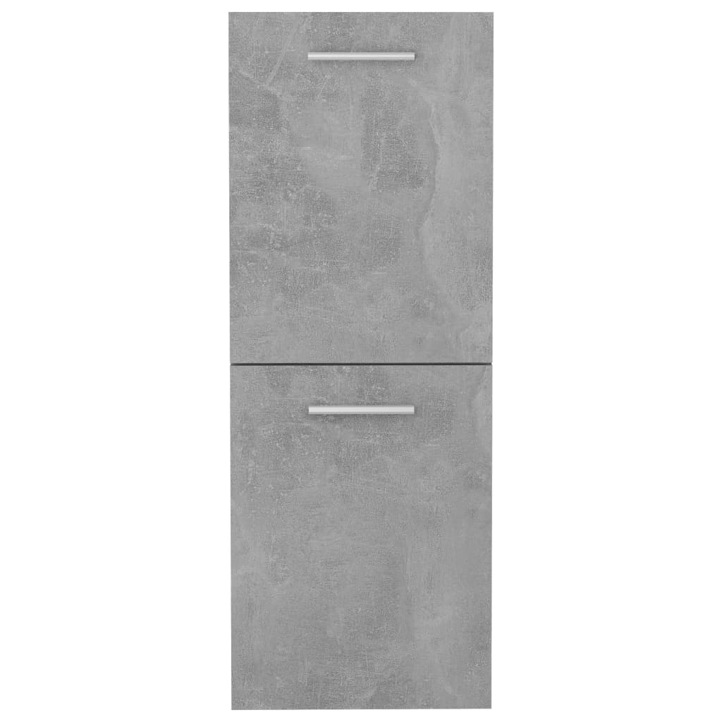 vidaXL Kupaonski ormarić siva boja betona 30 x 30 x 80 cm od iverice