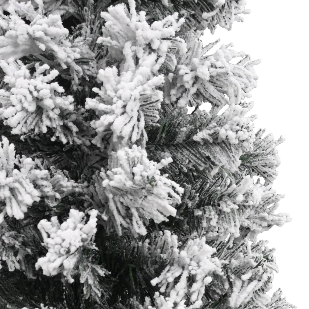 vidaXL Tanko umjetno božićno drvce sa snijegom zeleno 240 cm PVC