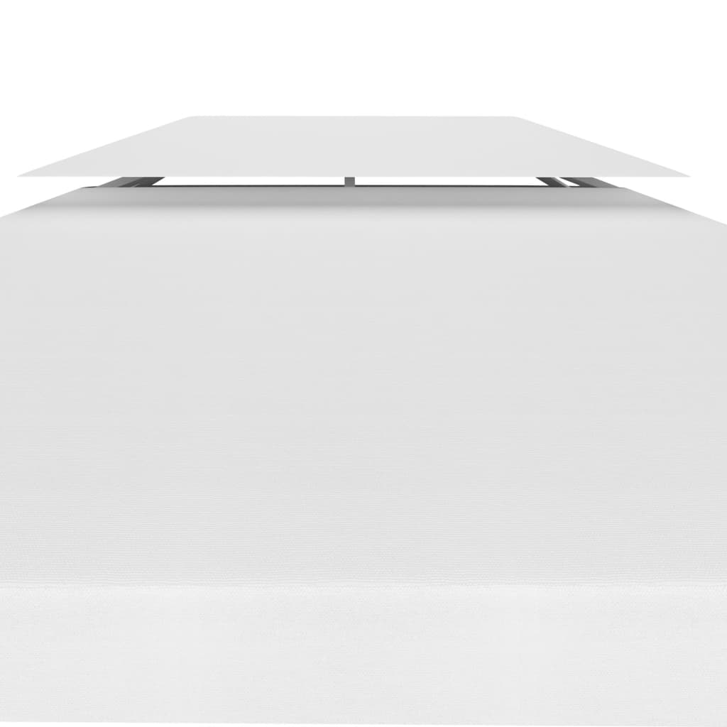 vidaXL Pokrov za sjenicu s 2 razine 310 g/m² 3 x 3 m bijeli