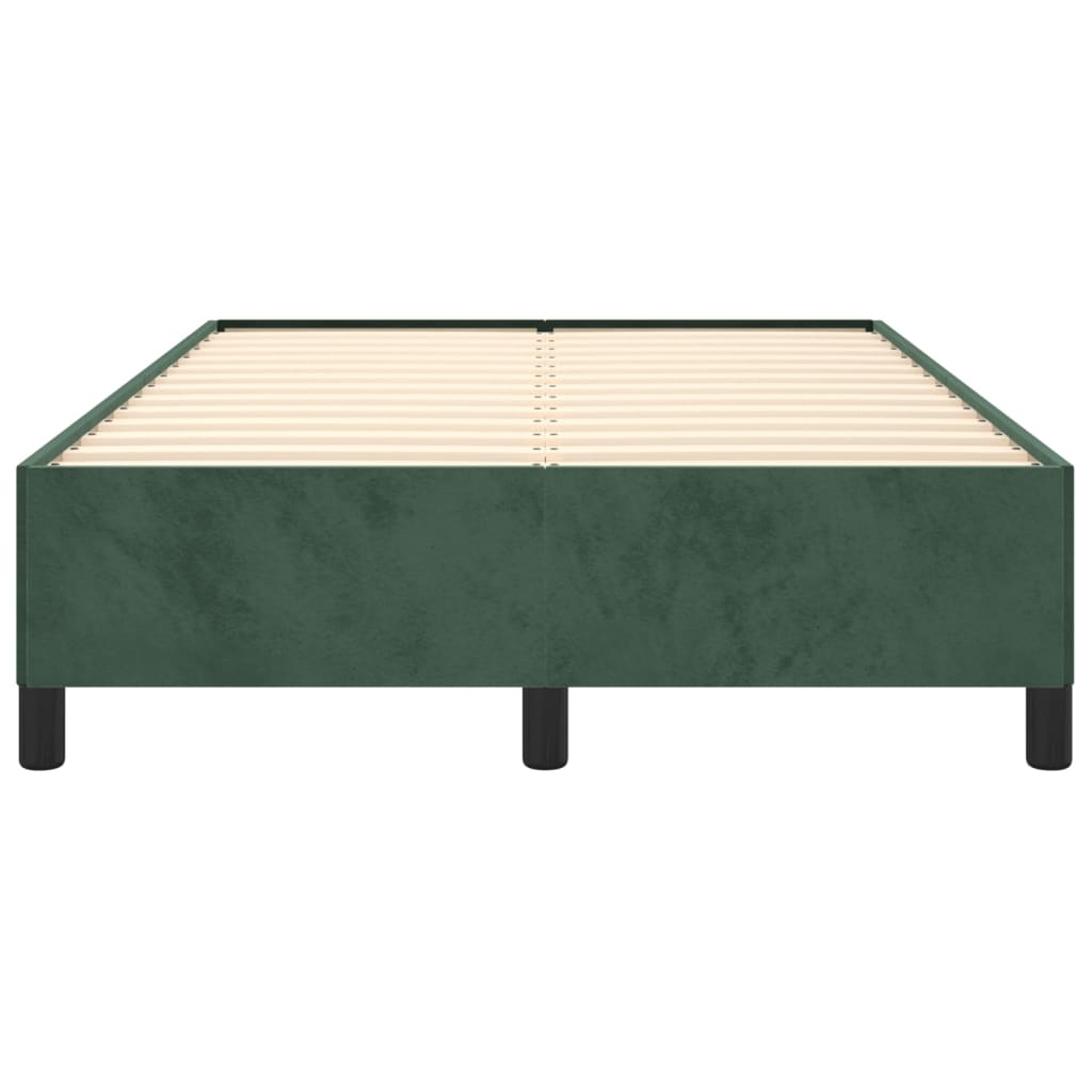 vidaXL Okvir za krevet tamnozeleni 120 x 200 cm baršunasti