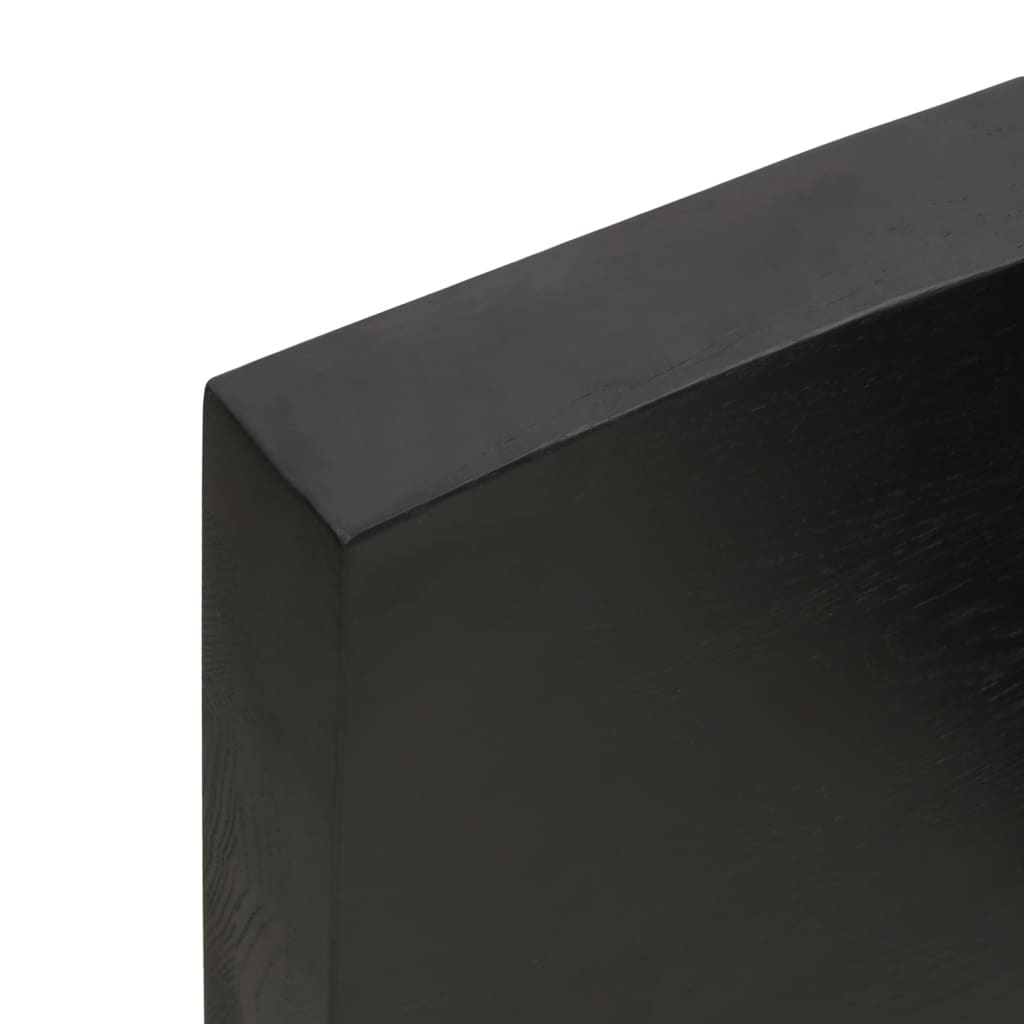 vidaXL Kupaonska radna ploča tamnosmeđa 200x40x(2-6) cm tretirano drvo