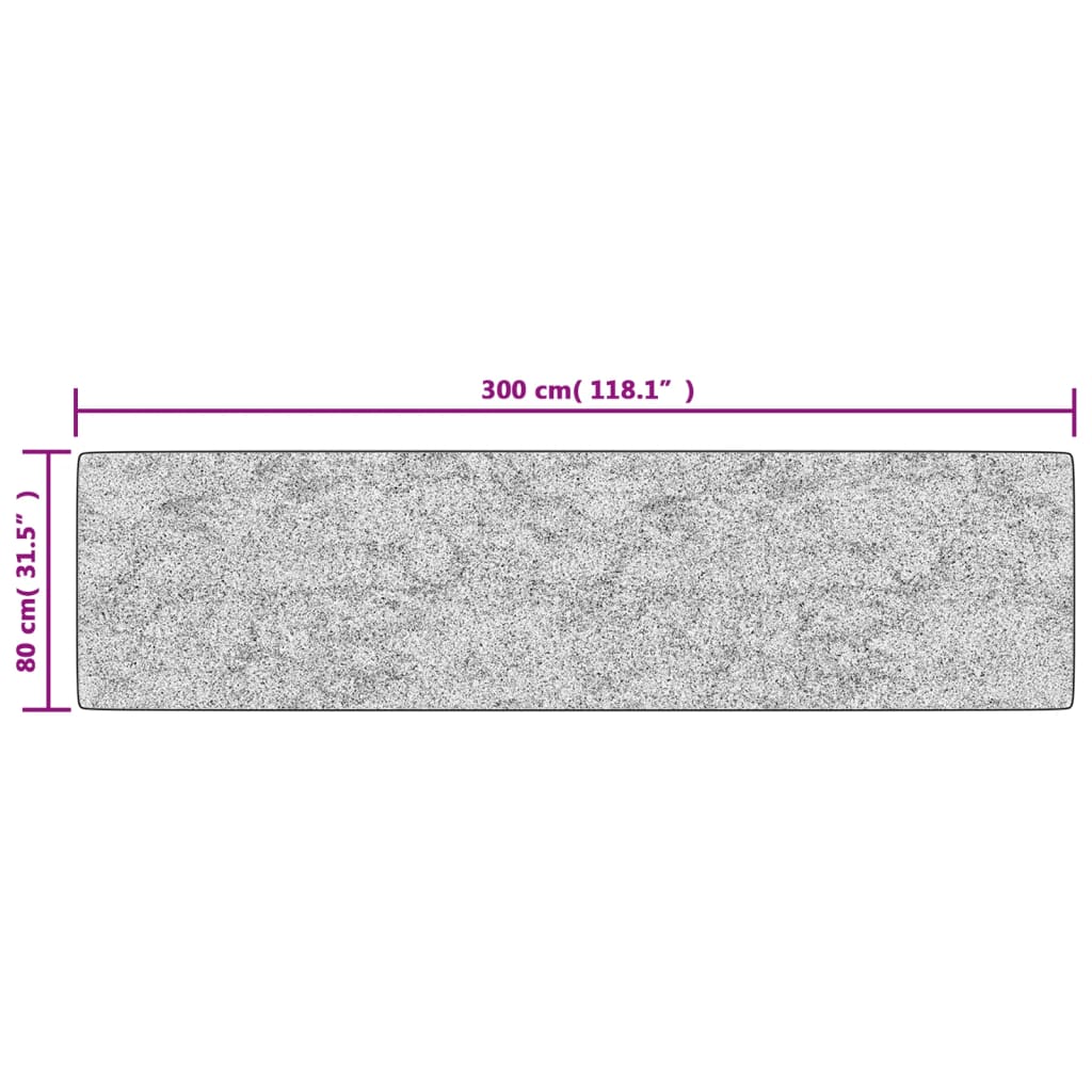 vidaXL Perivi tepih raznobojni 80 x 300 cm protuklizni