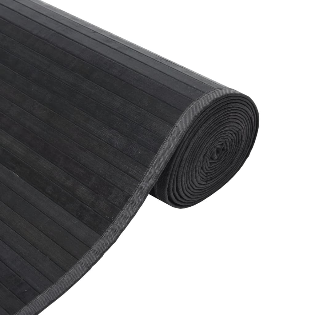 vidaXL Tepih pravokutni sivi 70 x 500 cm od bambusa