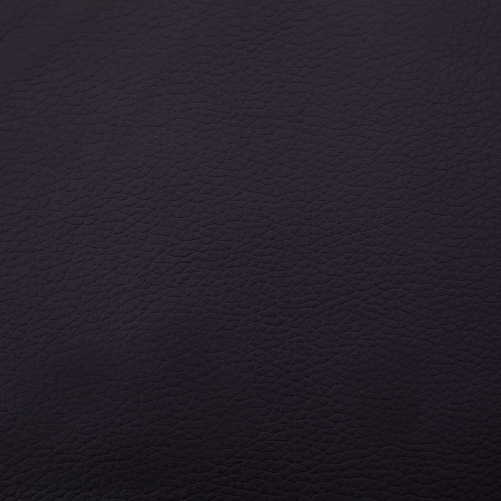 vidaXL Masažna ležaljka od umjetne kože s jastukom crna