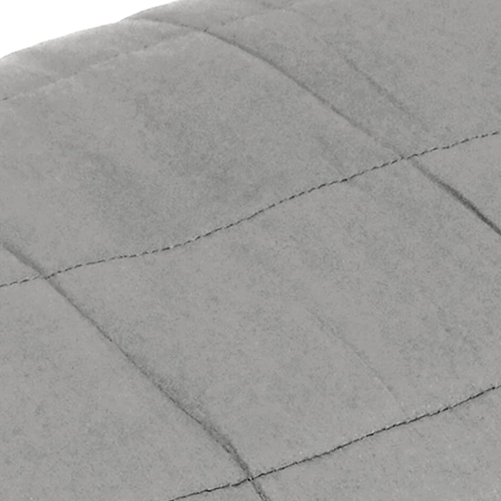 vidaXL Teška deka siva 120 x 180 cm 9 kg od tkanine