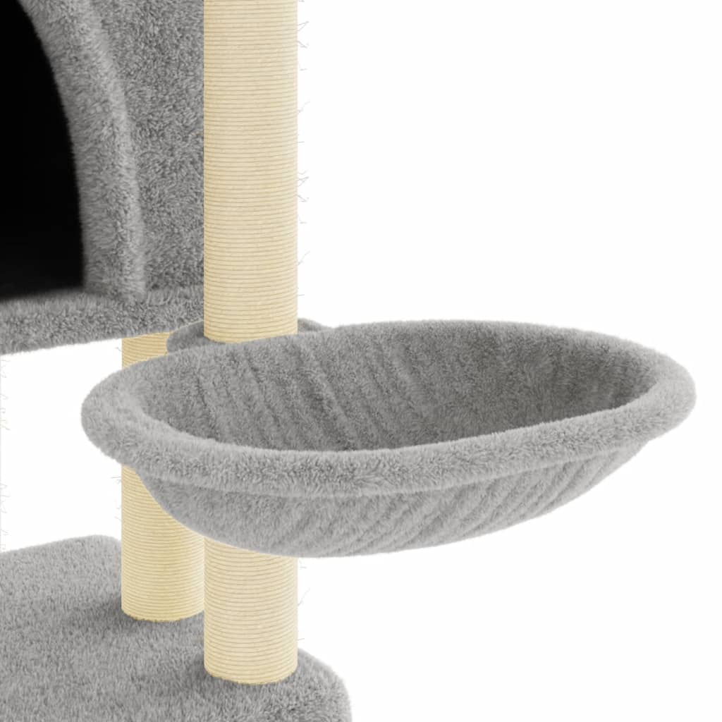 vidaXL Penjalica za mačke sa stupovima za grebanje svjetlosiva 180 cm
