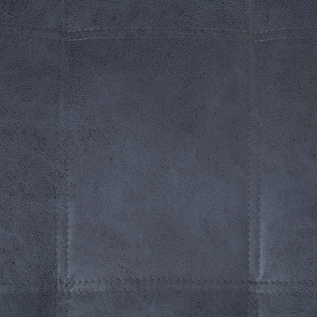 vidaXL Masažni ležaj od umjetne brušene kože s jastukom sivi