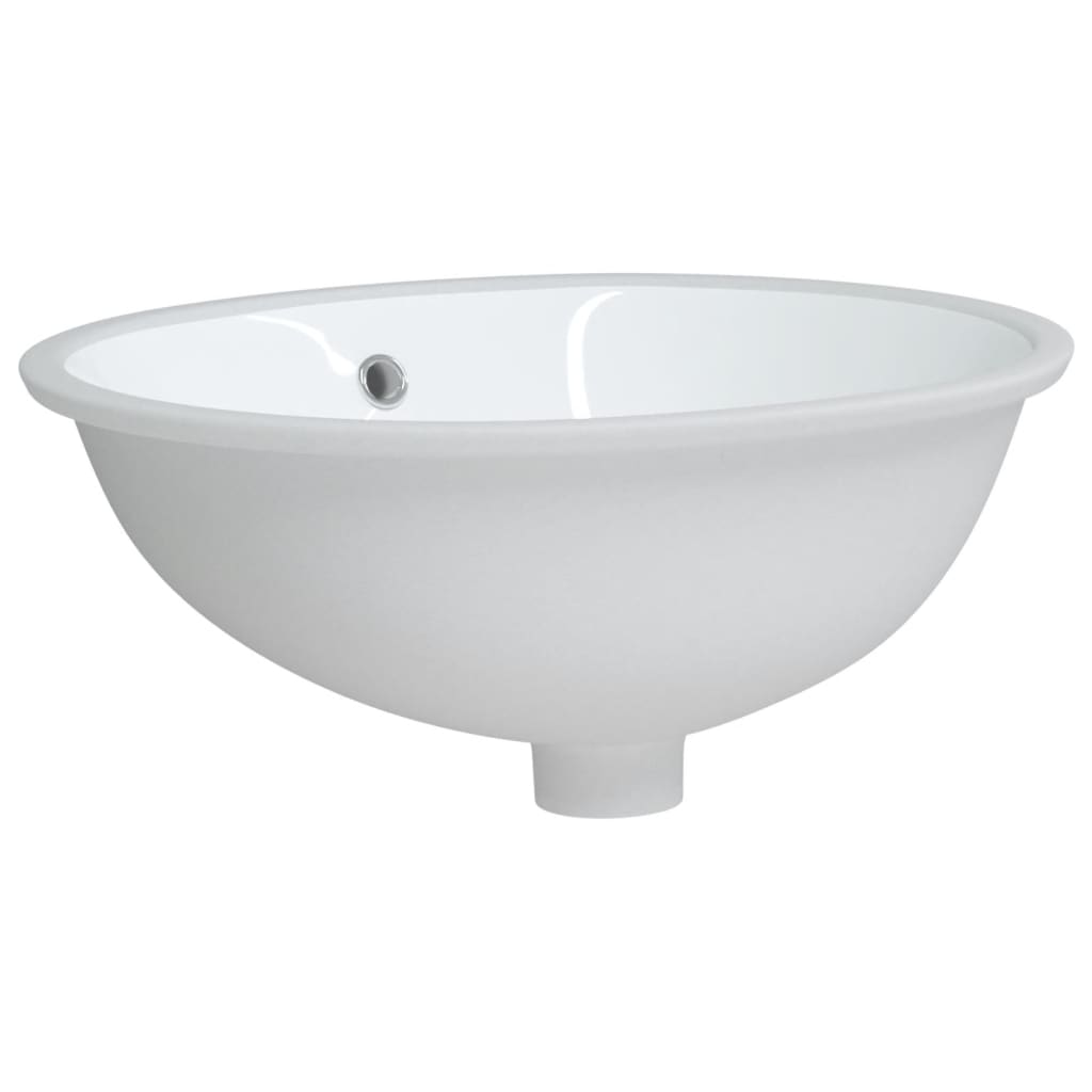 vidaXL Kupaonski umivaonik bijeli 47x39x21 cm ovalni keramički