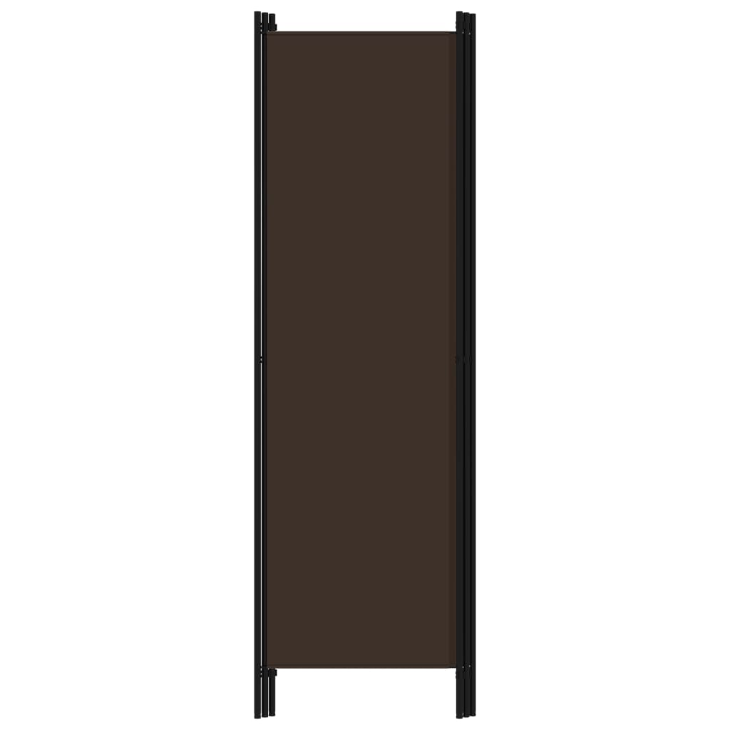 vidaXL Sobna pregrada s 3 panela smeđa 150 x 180 cm