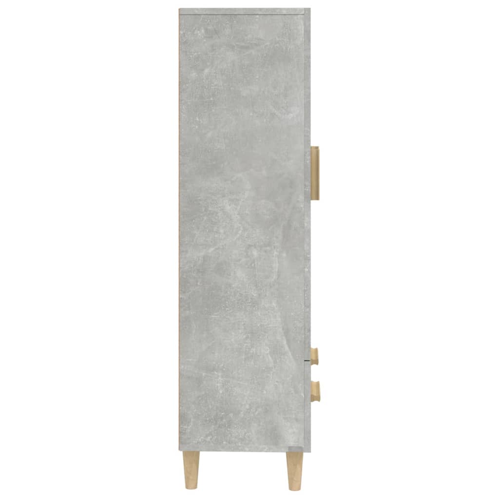 vidaXL Visoka komoda siva boja betona 70x31x115 cm konstruirano drvo