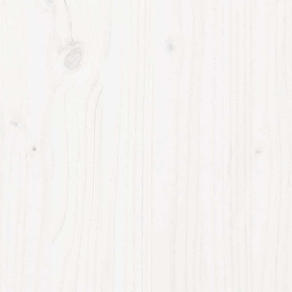 vidaXL Komoda bijela 111 x 34 x 60 cm od masivne borovine