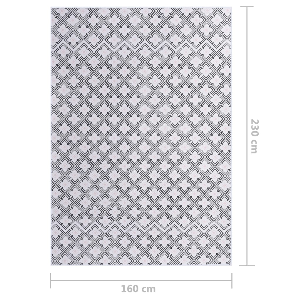 vidaXL Tepih s uzorkom raznobojni 160 x 230 cm od tkanine