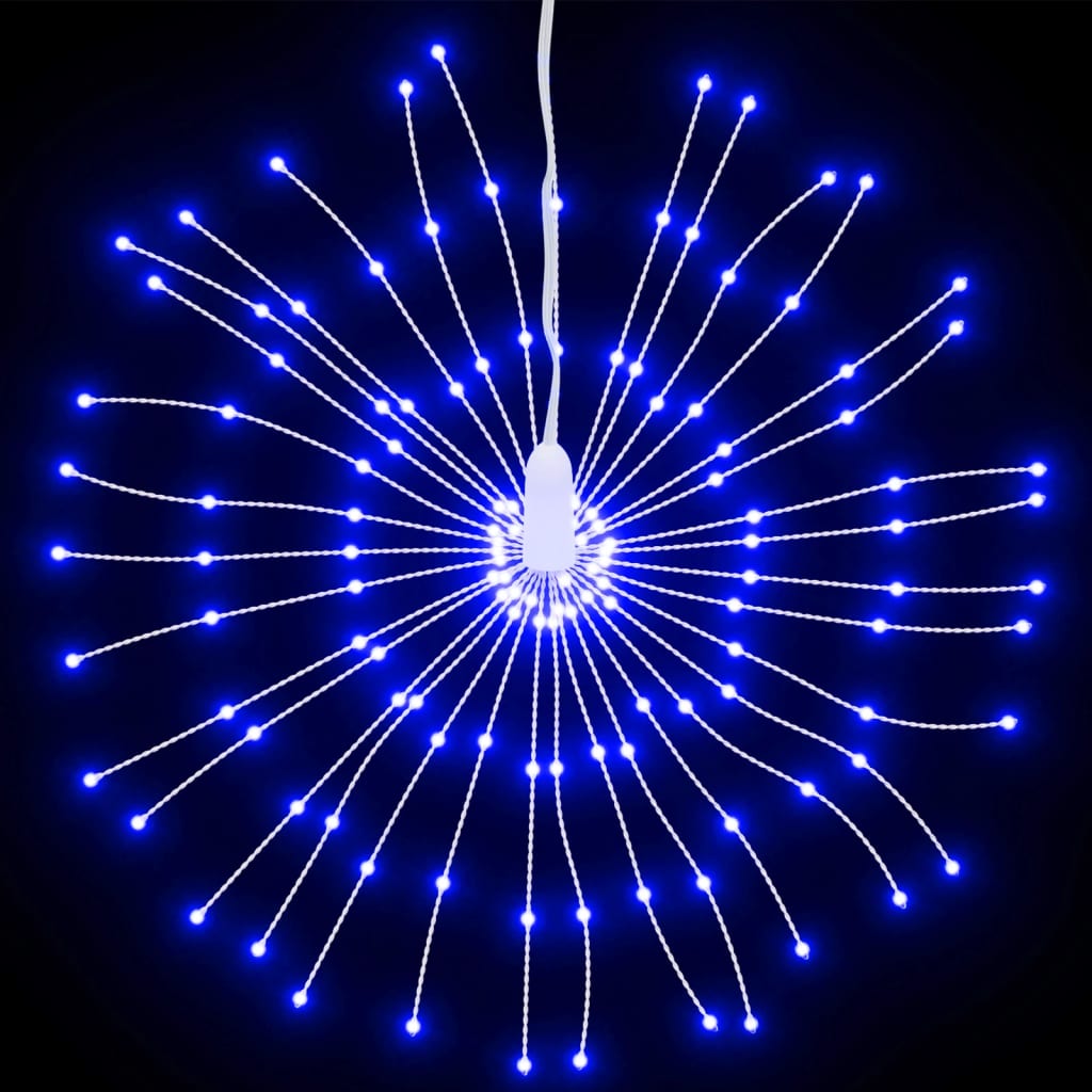 vidaXL Božićna svjetla zvjezdani prasak 140 LED 2 k plava 17 cm