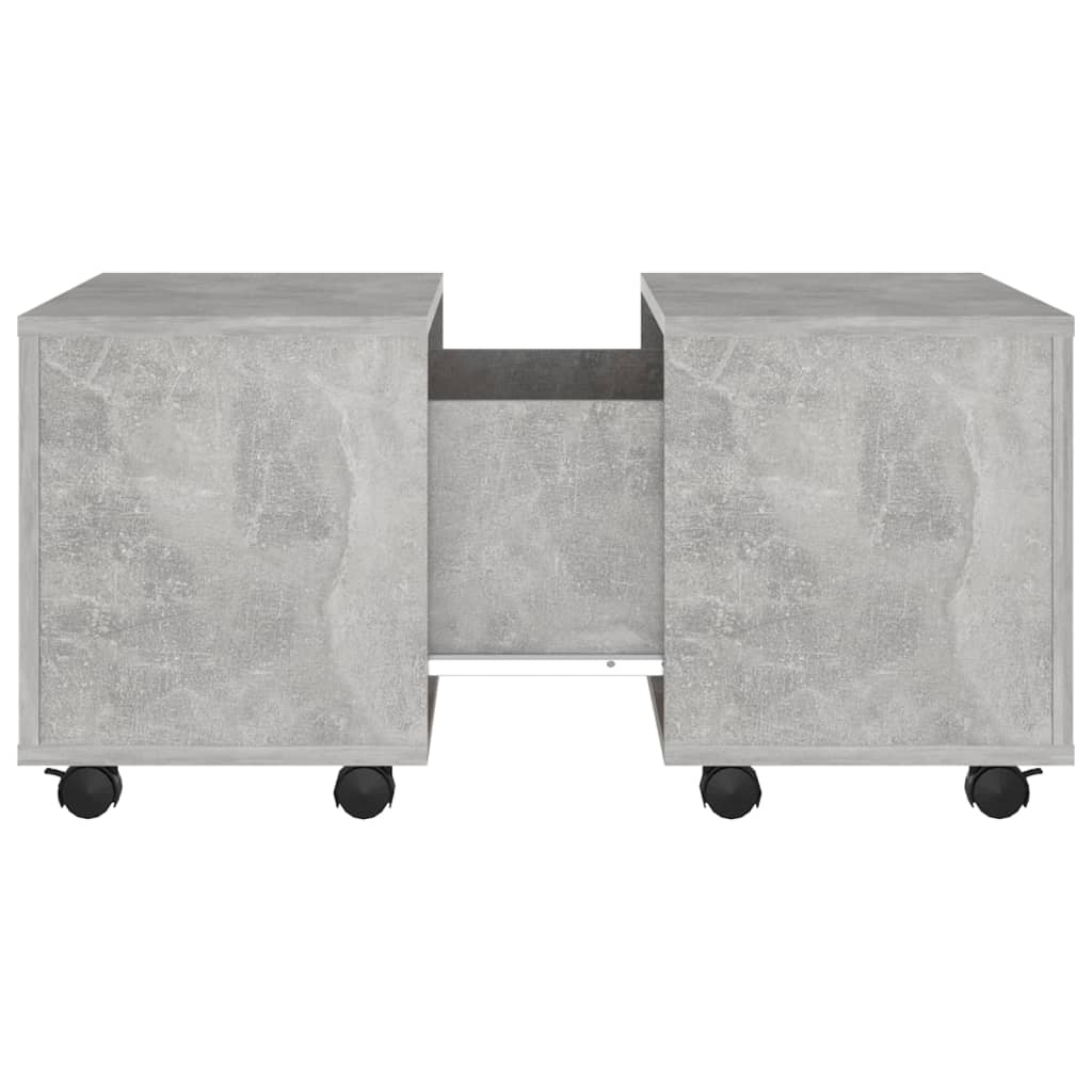 vidaXL Stolić za kavu siva boja betona 60 x 60 x 38 cm od iverice