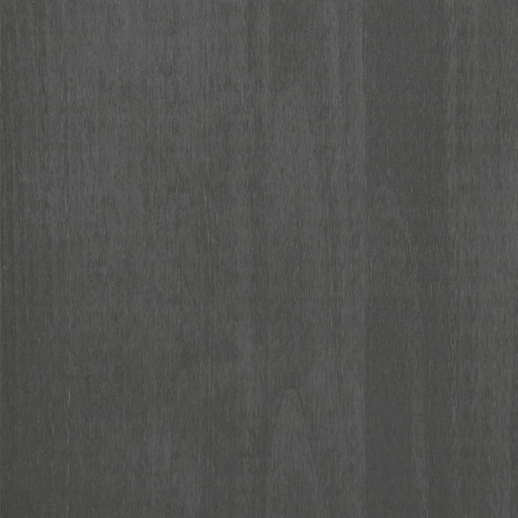 vidaXL Komoda HAMAR tamnosiva 113 x 40 x 80 cm od masivne borovine