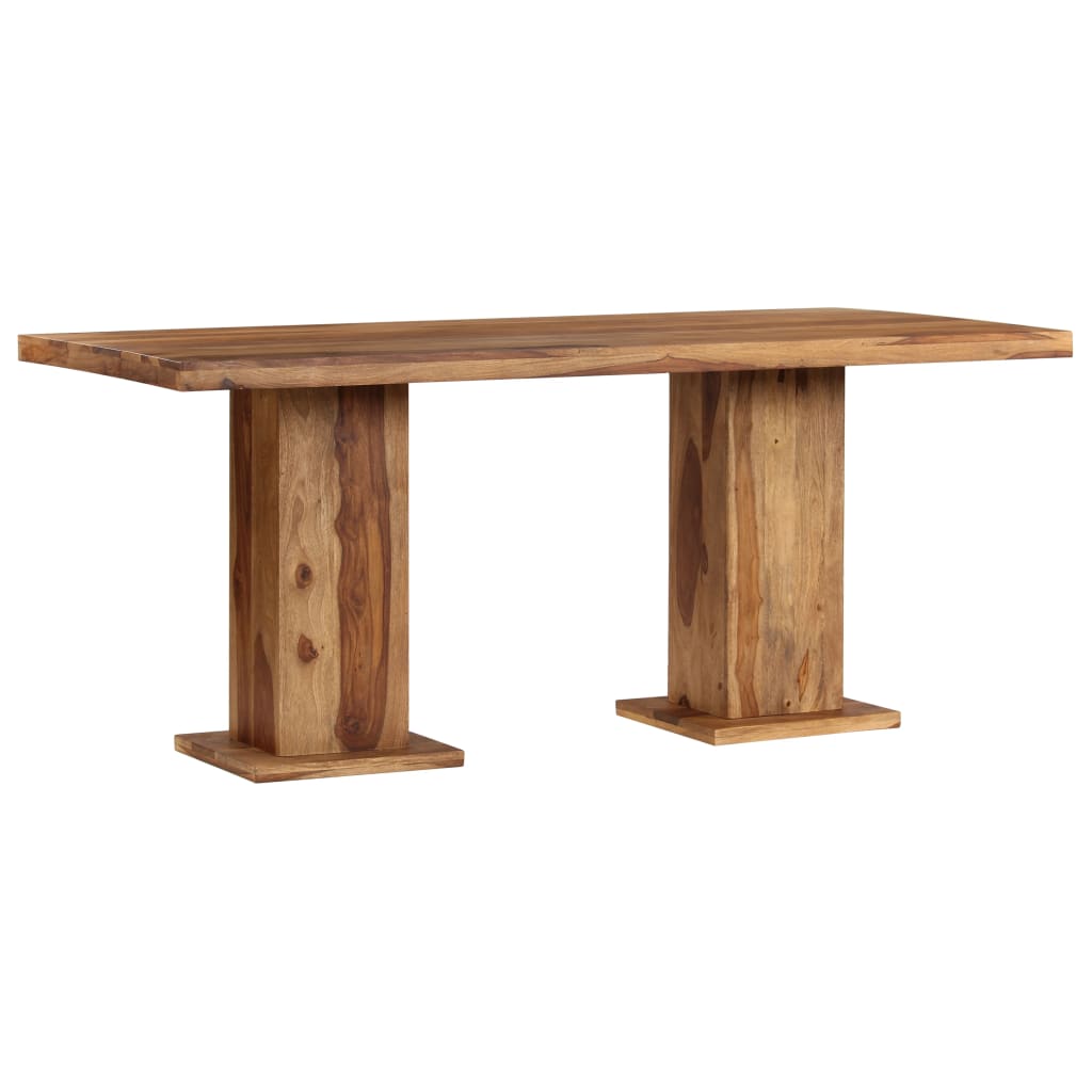 vidaXL Masivni blagovaonski stol od drva šišama 175 x 90 x 77 cm