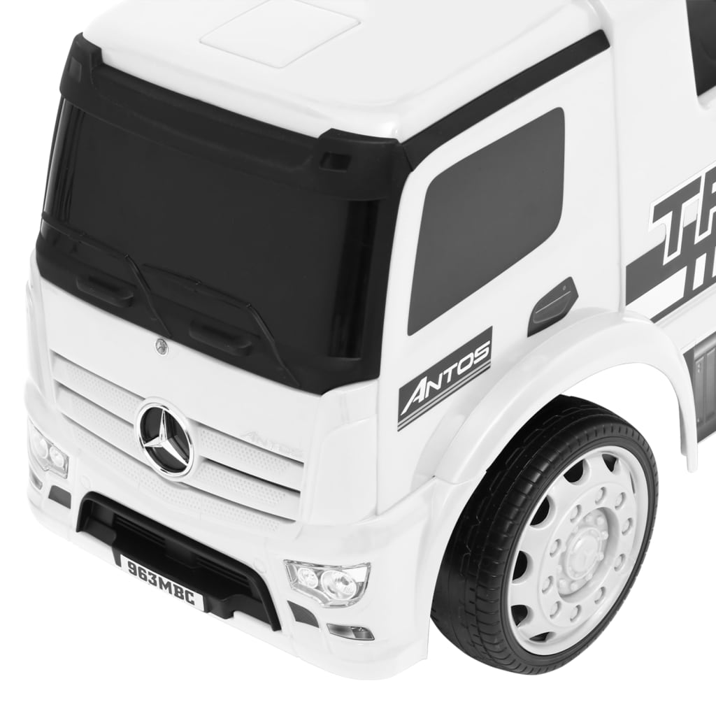vidaXL Dječji automobil Mercedes-Benz kamion bijeli