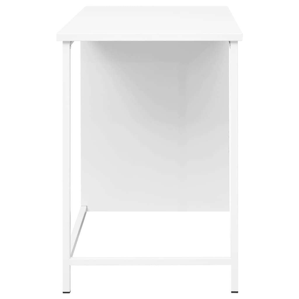 vidaXL Industrijski radni stol s ladicama bijeli 105x52x75 cm čelični