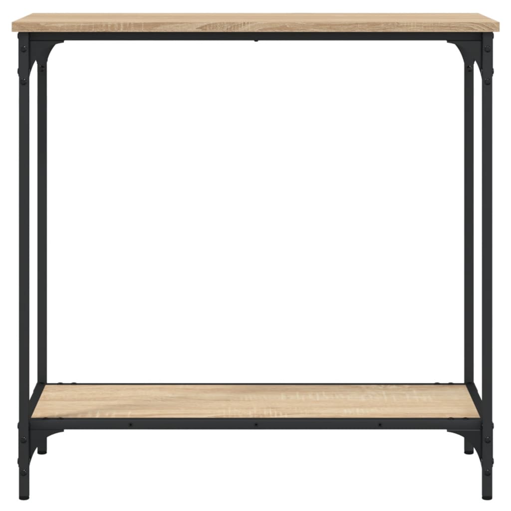 vidaXL Konzolni stol boja hrasta 75 x 30,5 x 75 cm konstruirano drvo