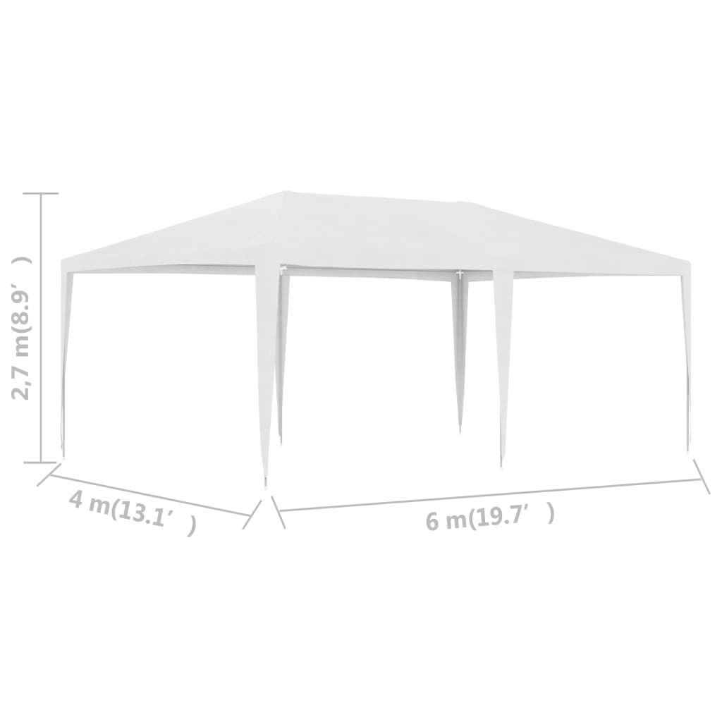 vidaXL Šator za zabave 4 x 6 m bijeli