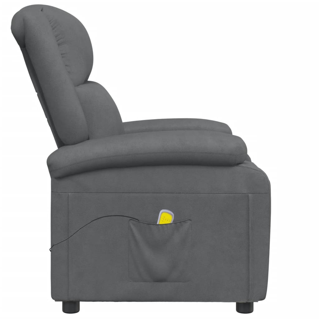 vidaXL Masažna fotelja od umjetne kože antracit