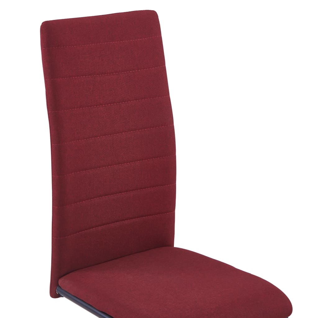 vidaXL Konzolne blagovaonske stolice od tkanine 6 kom boja vina
