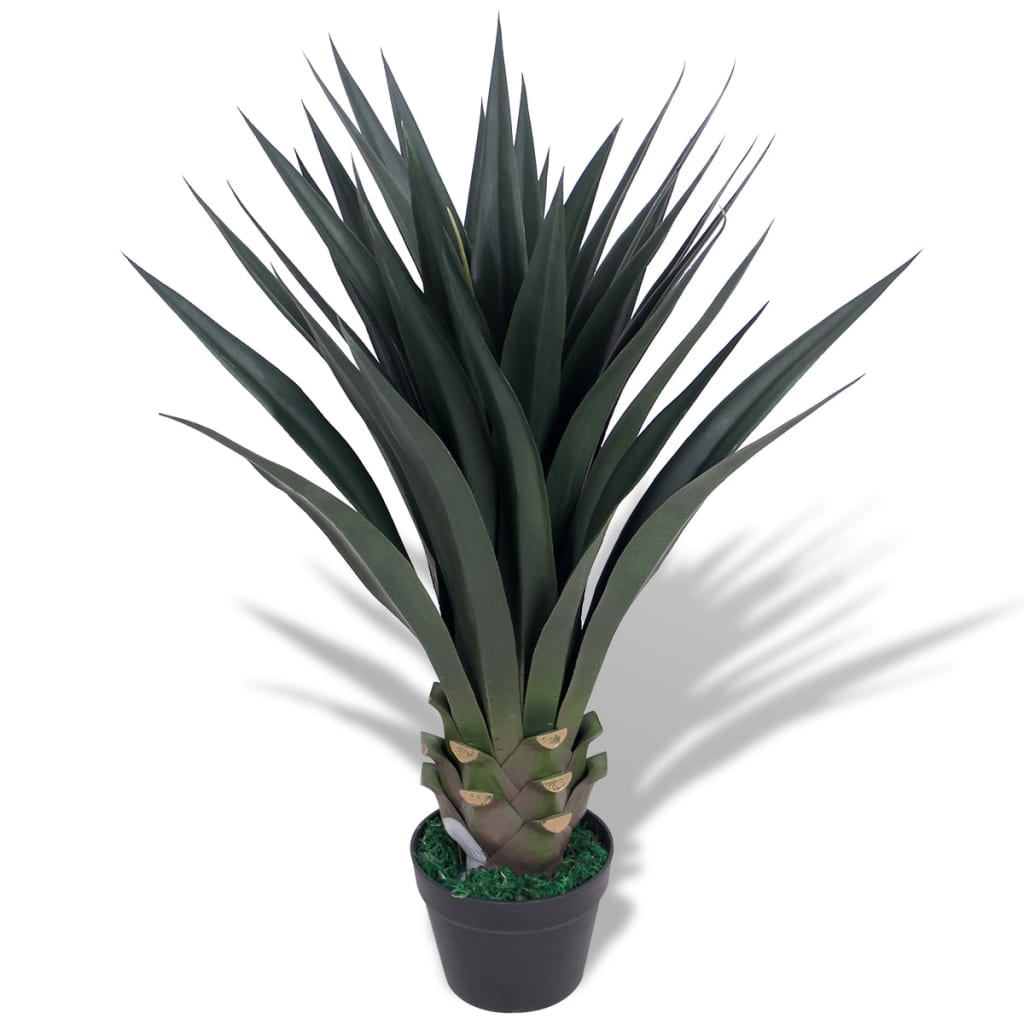 vidaXL Umjetna Yucca biljka s lončanicom 85 cm zelena